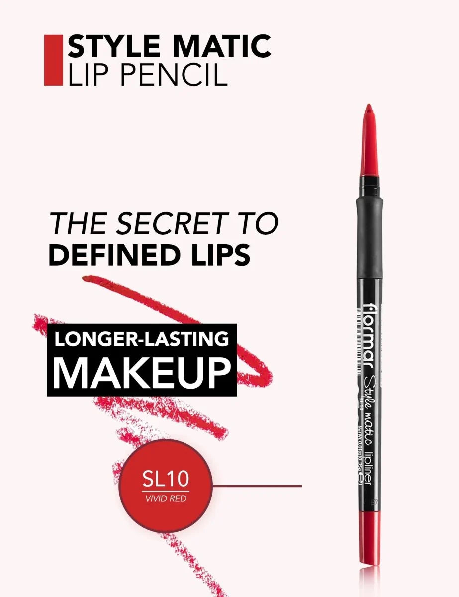 FLORMAR - STYLEMATIC LIPLINER VIVID RED SL10