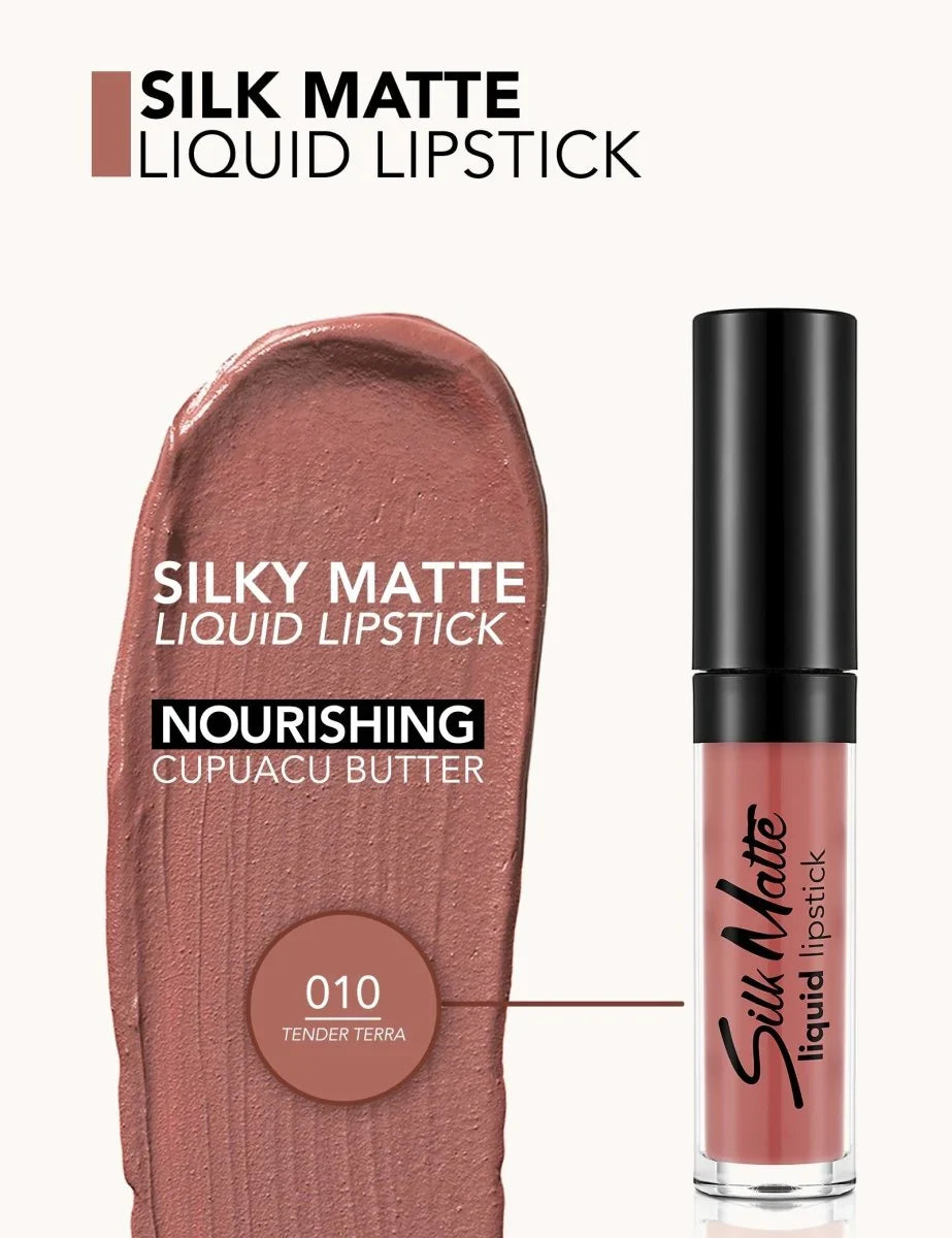FLORMAR - SILK MATTE LIQUID LIPSTICK TENDER TERRA 010