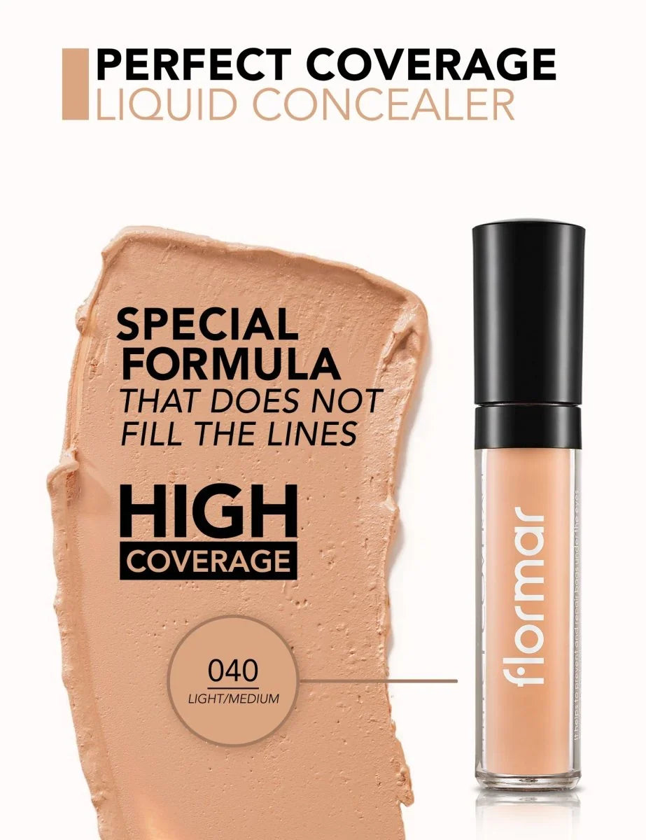 FLORMAR - PERF COV. LIQUID CONCEALER 40 LIGHT/MEDI