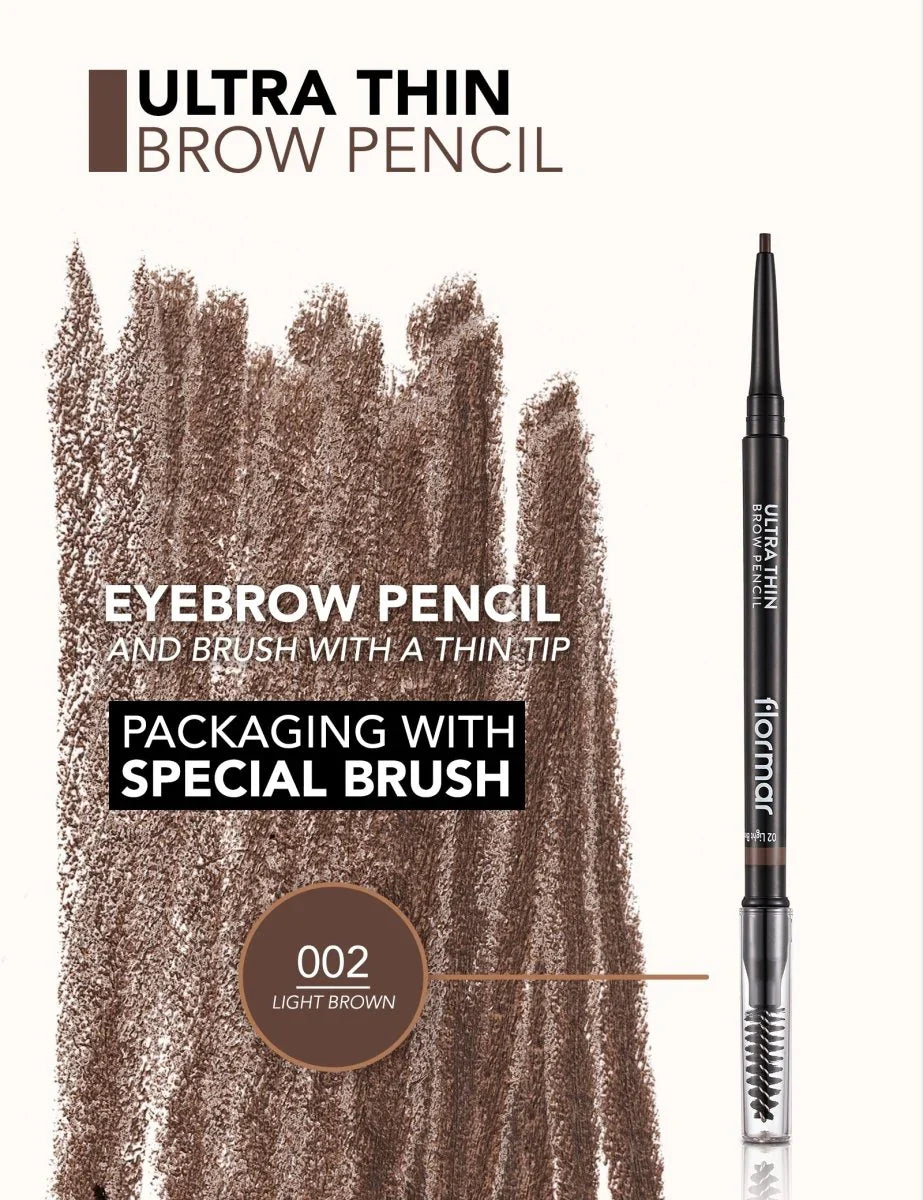 FLORMAR - ULTRA THIN BROW PENCIL LIGHT BROWN 02