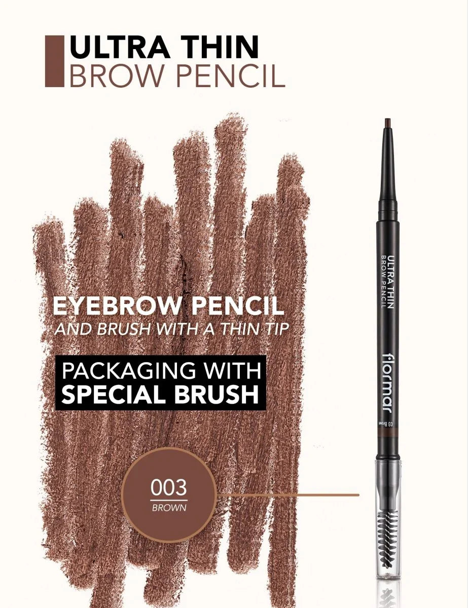 FLORMAR - ULTRA THIN BROW PENCIL BROWN 03