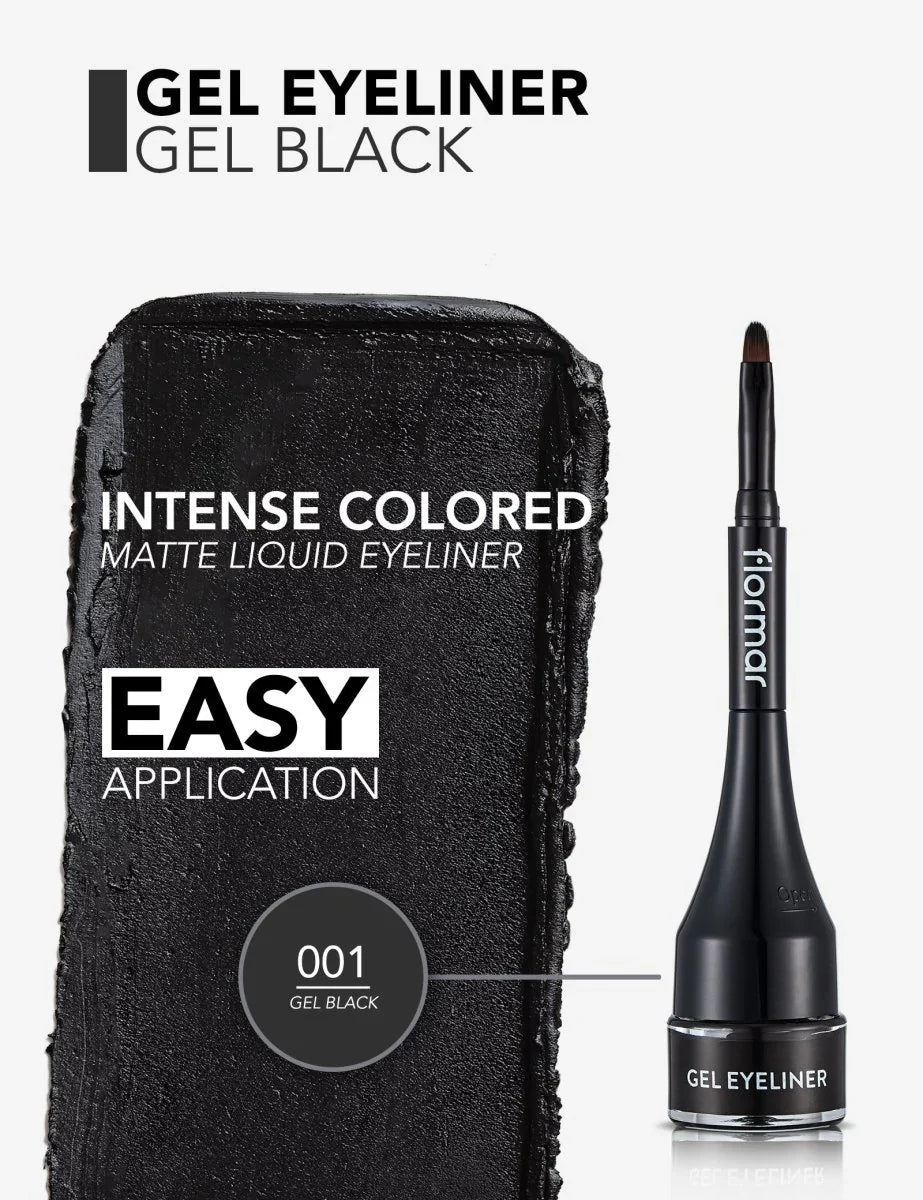 FLORMAR - GEL EYELINER GEL BLACK 01