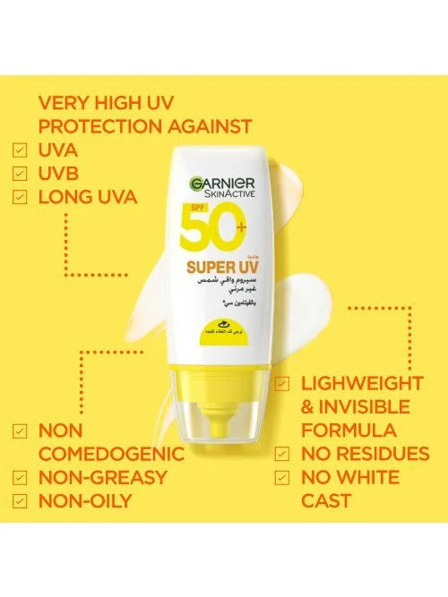 GARNIER - SUPER UV SERUM INVISIBLE SUNSCREEN 30 ML