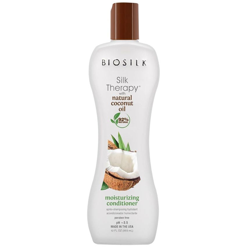 BIOSILK - SILK THERAPY COCONUT OIL MOISTURIZING CONDITIONER 355ML