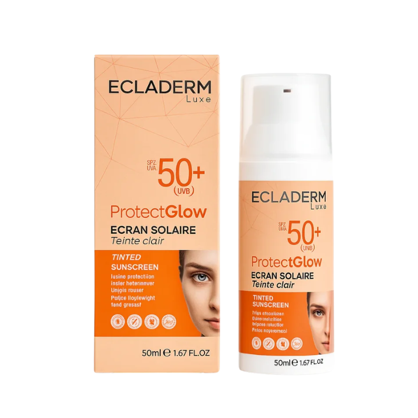 ECLADERM - LUXE PROTECT GLOW ECRAN SOLAIRE SPF50 TEINTE CLAIR 50ML