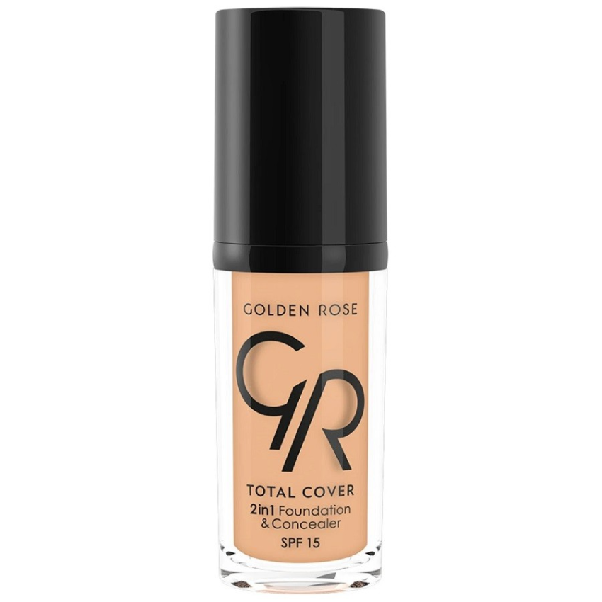 GOLDEN ROSE TOTAL COVER 2IN1FPOUNDATION & CONCEALER 07 NATUREL