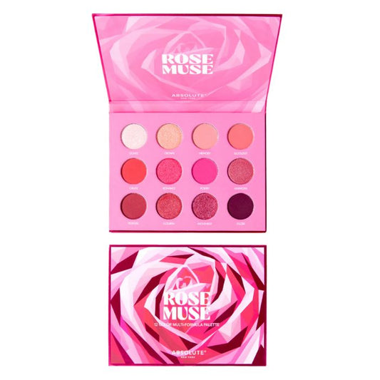 ABSOLUTE NEW YORK - ROSE MUSE 12 COLOR MULTI FORMULA PALETTE 0.85 G X 12 MESP07