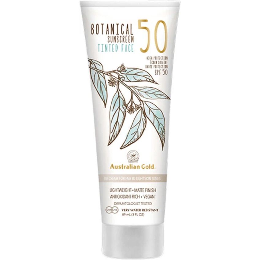AUSTRALIAN GOLD - BOTANICAL SUNSCREEN SPF 50 TINTED FACE