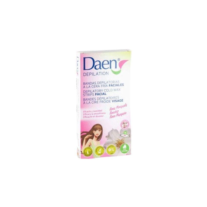 DAEN - Bandes depilation à la cire froide visage