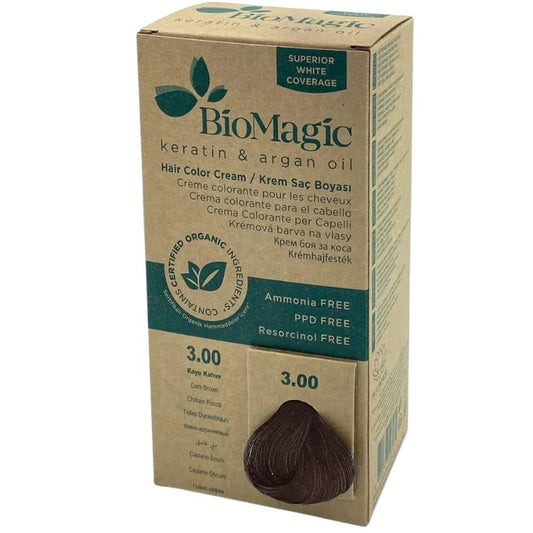BIOMAGIC - HAIR COLOR C K 3/00 CHATAIN FONCÉ