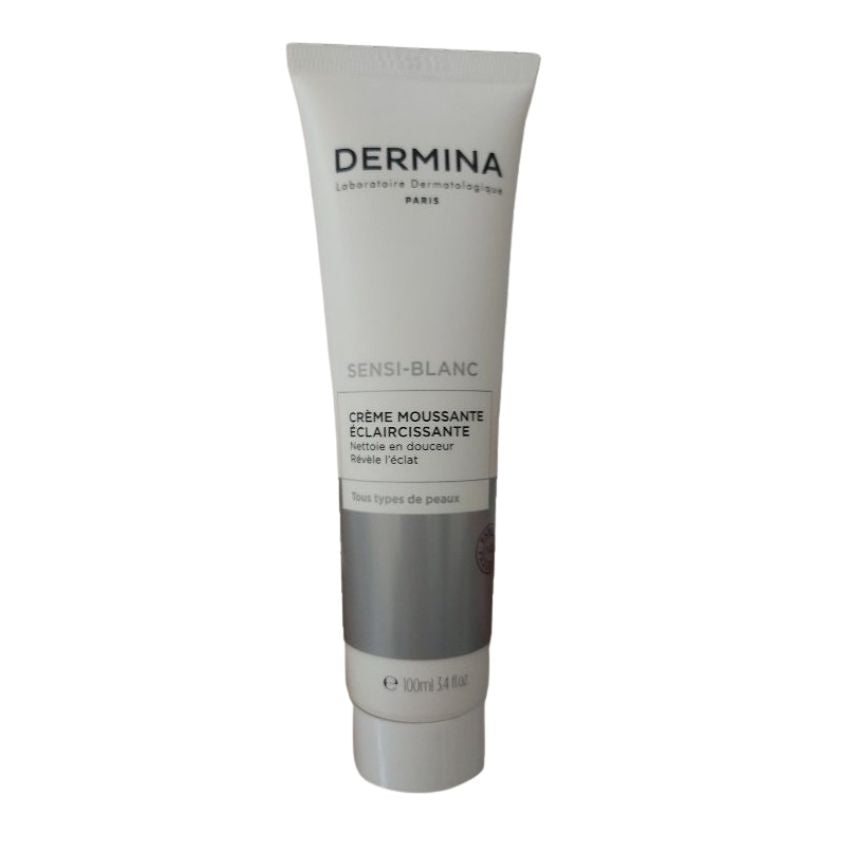 DERMINA - SENSI-BLANC CREME MOUSSANTE ECLAIRCISSANTE VISAGE TOUS TYPES DE PEAUX 100ML