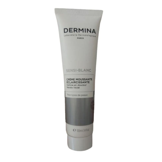 DERMINA - SENSI-BLANC CREME MOUSSANTE ECLAIRCISSANTE VISAGE TOUS TYPES DE PEAUX 100ML