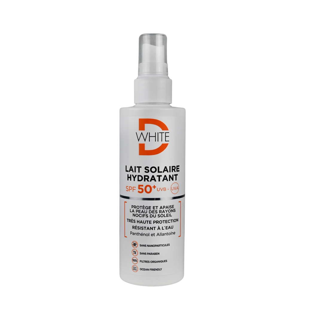 D-WHITE - LAIT SOLAIRE HYDRATANT SPF50 200 ML