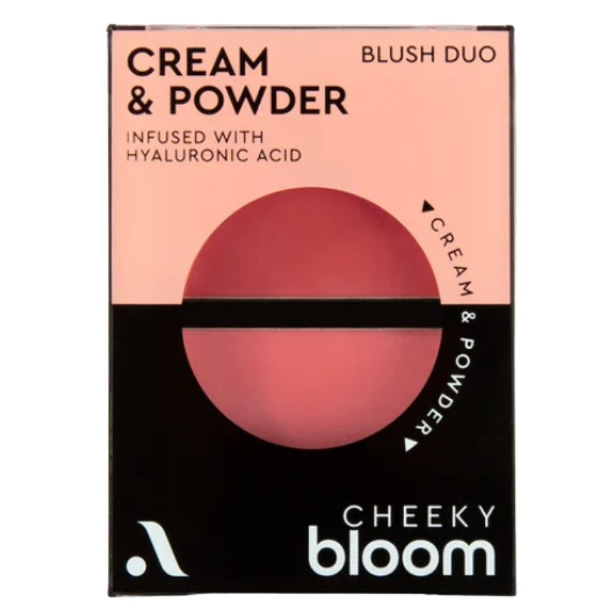 ABSOLUTE - CREAM AND POWDER BLUSH DUO FLUSHED POPPY