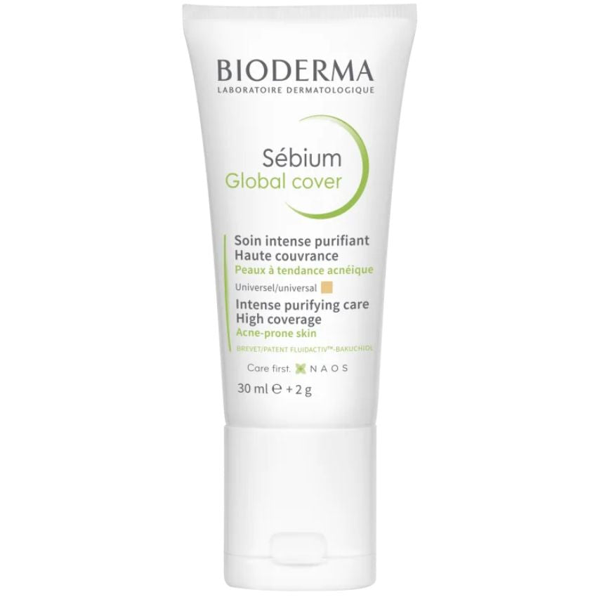 BIODERMA - SEBIUM GLOBAL COVER SOIN INTENSE PURIFIANT HAUTE COUVRANCE 30ML 05/27