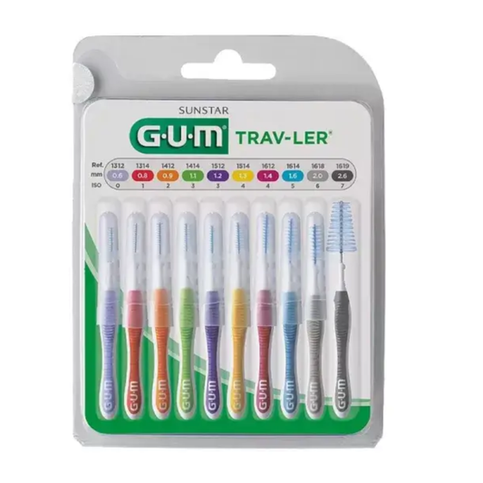 G.U.M - TRAVLER MULTIPACK BROSSETTES INTERDENTAIRES BOITE DE 10