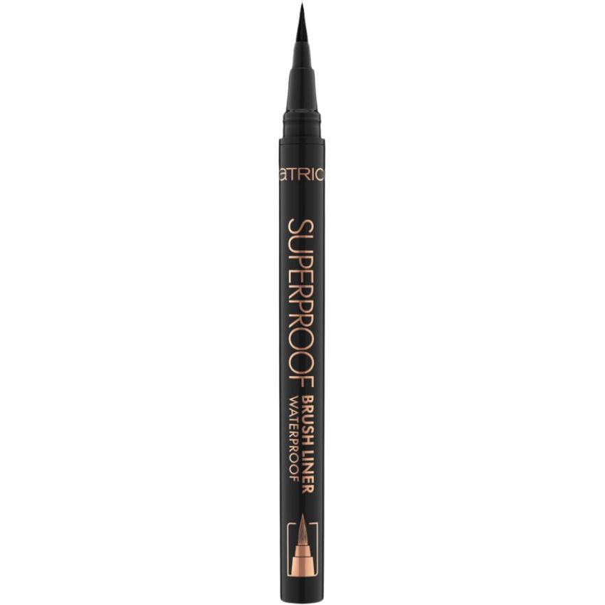 CATRICE - SUPERPROOF BRUSH LINER WATERPROOF, EYELINER, NO. 010
