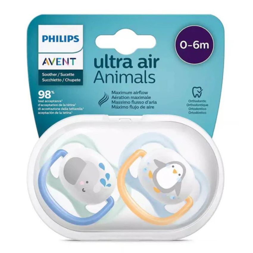 AVENT - SUCETTE BÉBÉ ULTRA AIR DESIGN 0-6 MOIS ELEP/PENG SCF080/05