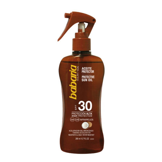 BABARIA-HUILE PROTECTIVE SPRAY SPRAY DE NOIX DE COCO SPF 30 200 ML