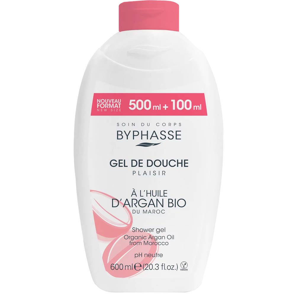 BYPHASSE - GEL DE DOUCHE A L'HUILE D'ARGAN BIO 600ML
