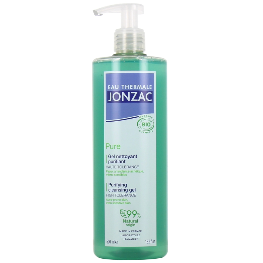 JONZAC - EAU THERMALE PURE GEL NETTOYANT PURIFIANT 500 ML