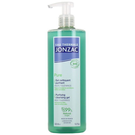 JONZAC - EAU THERMALE PURE GEL NETTOYANT PURIFIANT 500 ML