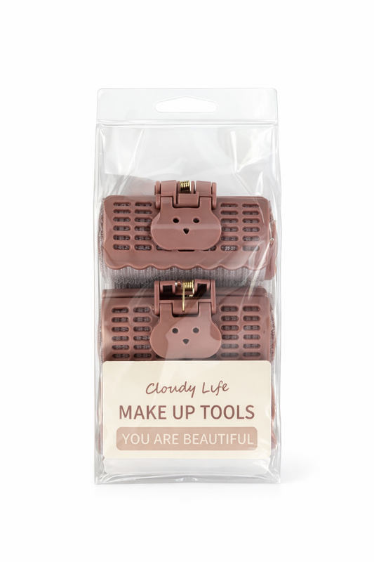 CLOUDY LIFE - 3 HAIR ROLLER MARRON