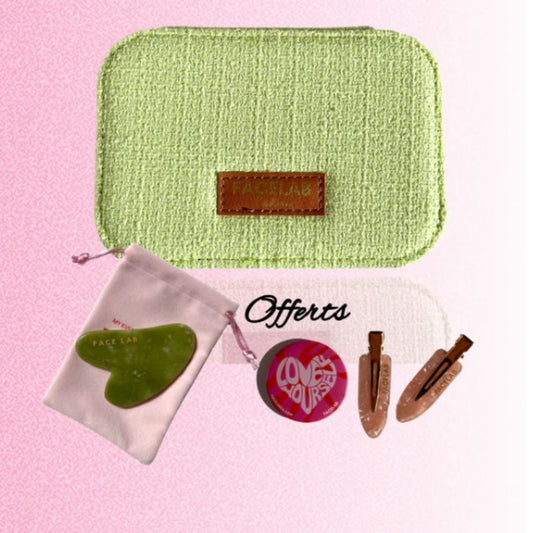 FACELAB - COFFRET GUA SHA COEUR JADE VERT