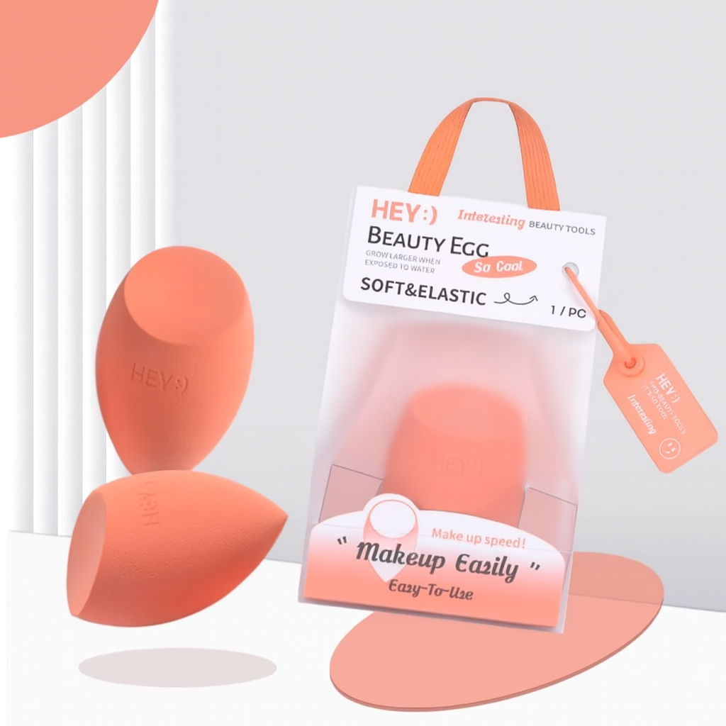 HEY - ÉPONGE DE MAQUILLAGE DÉLICATE ORANGE