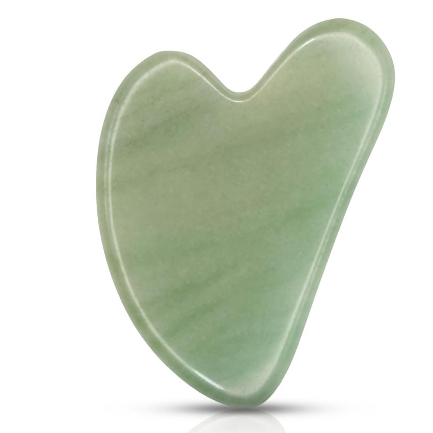 FACELAB - XL HEART SHAPED GUA SHA GREEN AVENTURINE