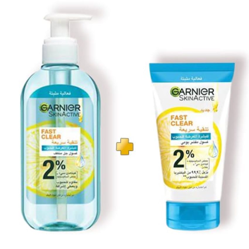 GARNIER - PACK GEL WASH AA 200ML SCRUB 50ML