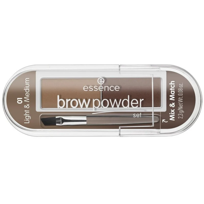 ESSENCE- BROW POWDER SET 01 LIGHT & MEDIUM