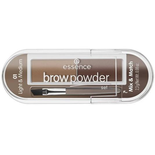 ESSENCE- BROW POWDER SET 01 LIGHT & MEDIUM