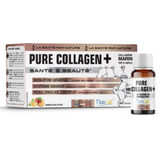 ERIC FAVRE - PURE COLLAGEN 10*15ML PECHE ET CITRON