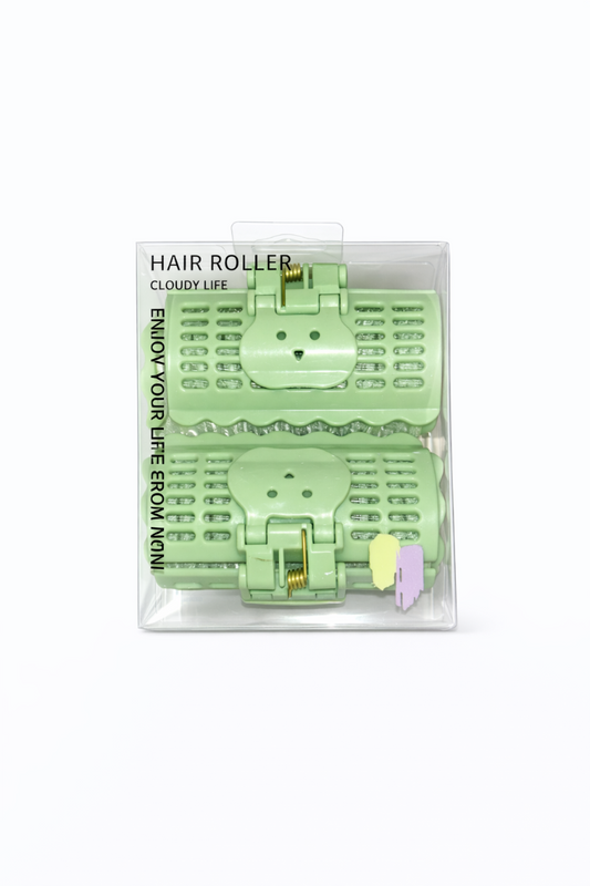 CLOUDY LIFE - 2 HAIR ROLLER VERT CL15274