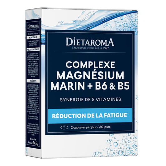 DIETAROMA - COMPLEXE MAGENSIUM MARIN B6 ET B5 - REDUCTION DE LA FATIGUE