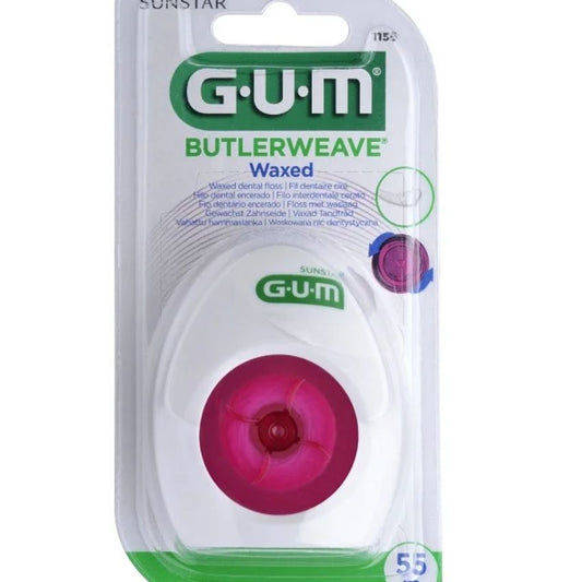 GUM - FIL DENTAIRE BUTLERWEAVE CIRE LARGES ESPACES REF 1155