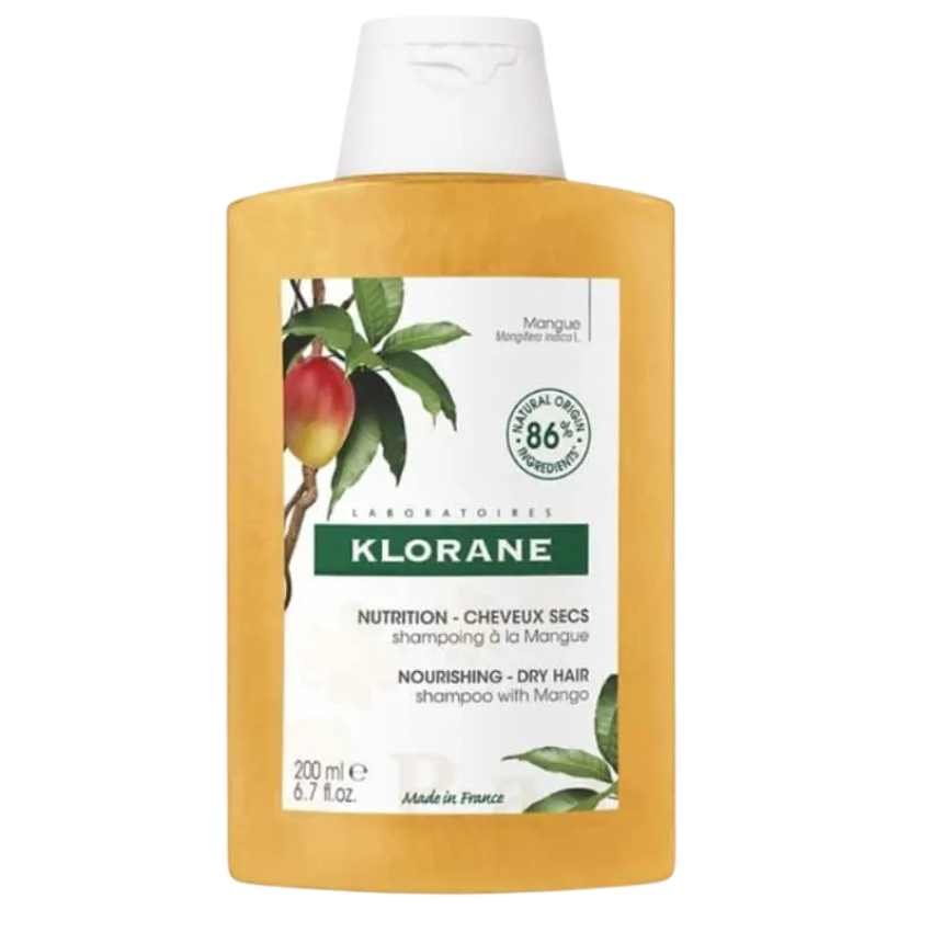 KLORANE - SHAMPOING CHEVEUX SECS BEURRE DE MANGUE 200ML