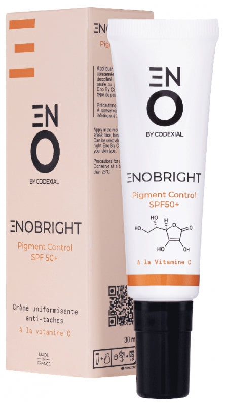 CODEXIAL - ENOBRIGHT PIGMENT CONTROL ECRAN SOLAIRE EN CRÈME ANTI-TACHES INVISIBLE SPF50 – 30ML