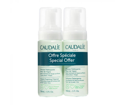 CAUDALIE - MOUSSE NETTOYANTE 2X150ML VINOCLEAN VISAGE