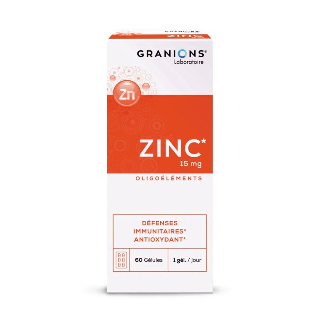 GRANIONS - ZINC 15MG B60 GELULES