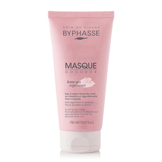 BYPHASSE - MASQUE DOUCEUR VISAGE ROSE MUSQUEE PEAUX SENSIBLES ET SECHES 150ML