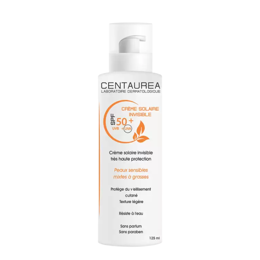 CENTAUREA - CREME SOLAIRE INVISIBLE SPF50 125ML