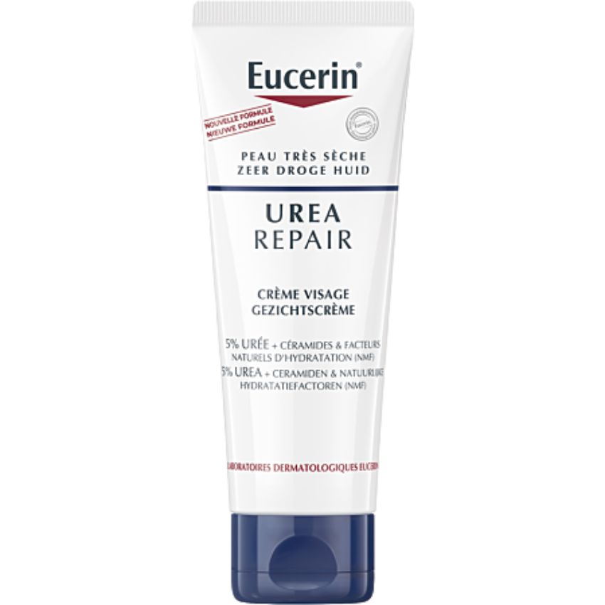 EUCERIN - UREAREPAIR CRÈME VISAGE 5% D'URÉE PEAUX TRÈS SÈCHES, 50ML |