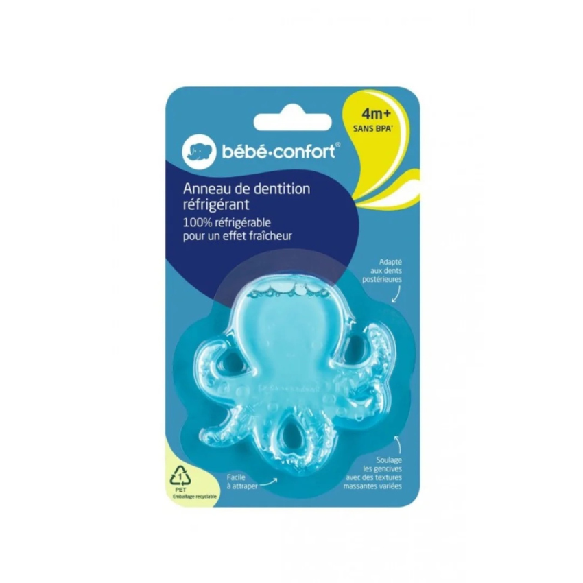 BEBE CONFORT - ANNEAU DE DENTITION REFRIGERANT 4 MOIS OCTUPUS BLEU | BEBECONFORT · 52 MAD