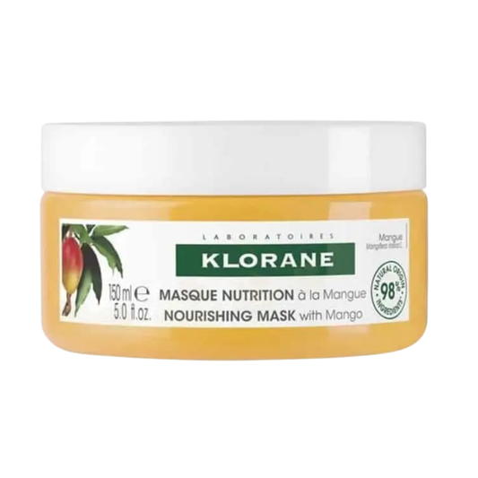 KLORANE - MASQUE NUTRTION MANQU EAU BEURRE MANGUE CHEVEUX SECS 150ML