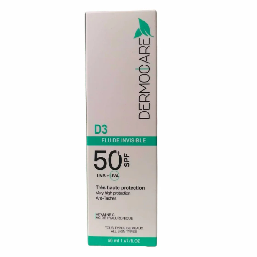 DERMOCARE - ECRAN FLUIDE INVISIBLE SPF50 50ML
