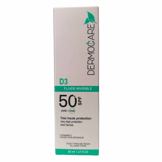 DERMOCARE - ECRAN FLUIDE INVISIBLE SPF50 50ML