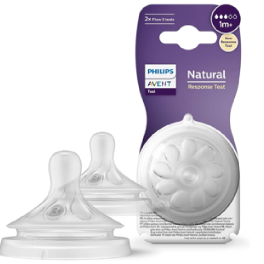 AVENT - TETINE NATURAL 1M+ 2 PIÈCES SCF042/27
