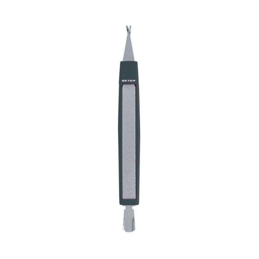 BETER - COUPE CUTICULES À TRIPLE USAGE AVEC REPOUSSOIR LIME